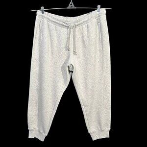 adidas Men's Fleece 3-Stripes Sweatpants 3X (45x30) Gray Straight Leg Loose Fit